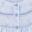 Ночная рубашка Linclalor "Basic" Размер: 56 (it), цвет: голубой 30362 на отдельном изображении фрагментом ткани инфо 9371v.