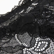 Трусы женские Lormar "My Love" Nero (черные), размер L на отдельном изображении фрагментом ткани инфо 9475v.
